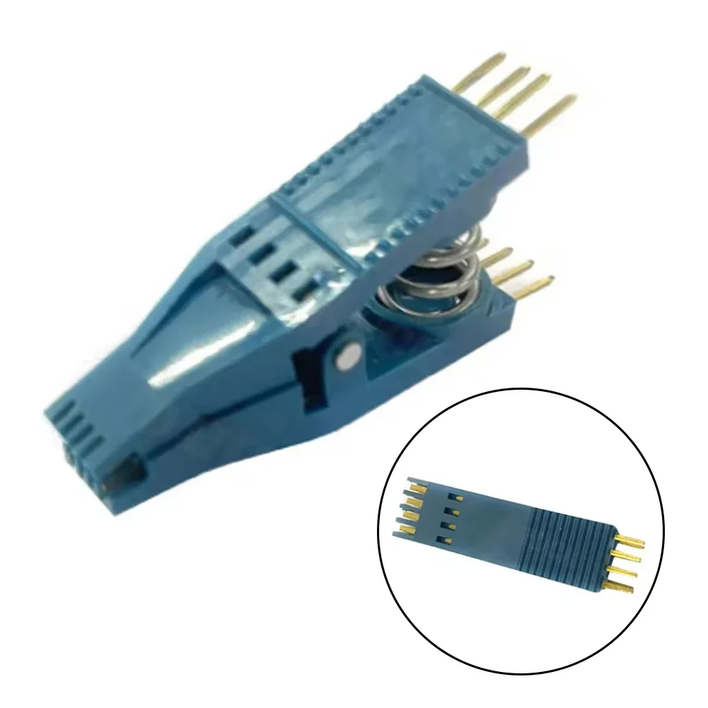 5250 SOIC 8 Pin Clip Gold Plated 0.1in Spacing for EEPROM Chips 2.54mm Pitch Square Pins for Programmer Interface