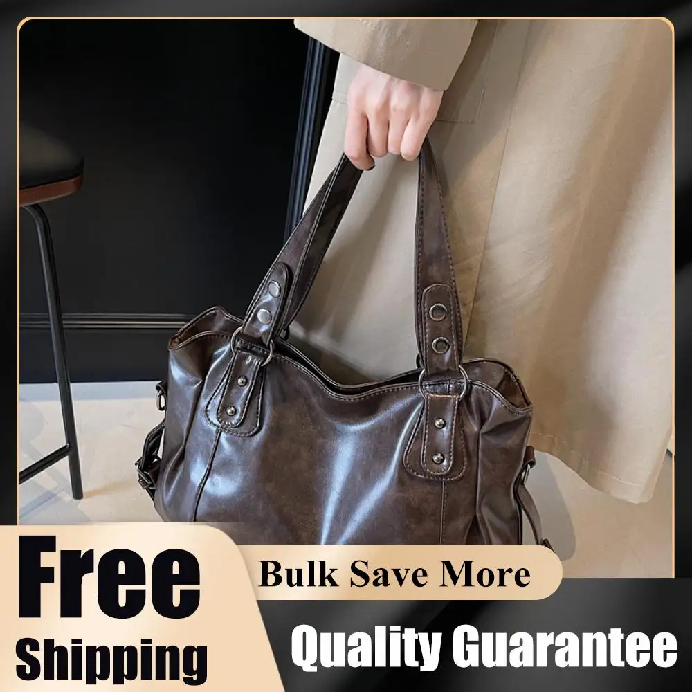 

Womens PU Leather Tote Bag Large Capacity Shoulder Bag Messenger Bag Top Handlebag Hobo Bags for Travel
