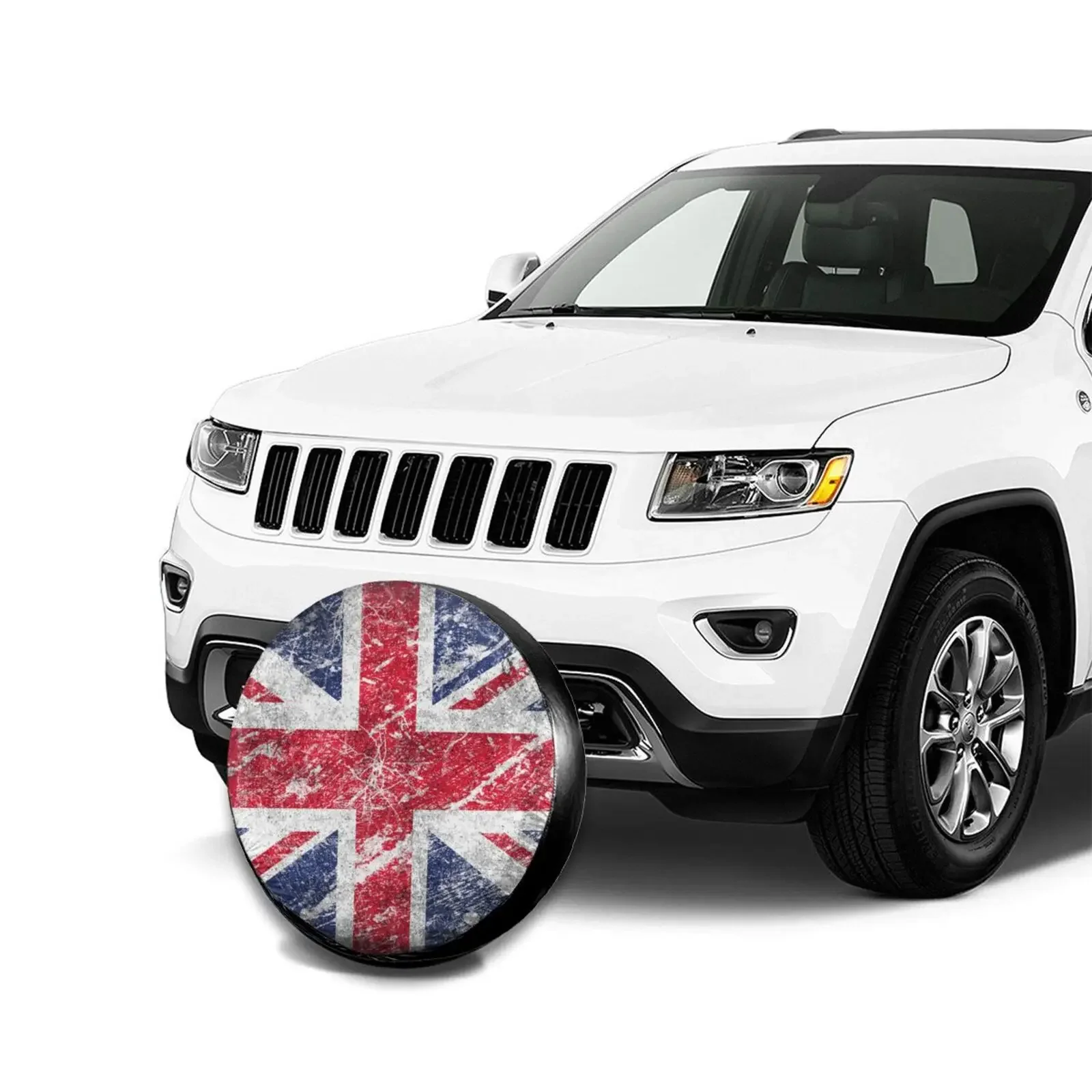 3d Custom Print Universal Fits Most Cars British Flag Automobiles Tire Cover