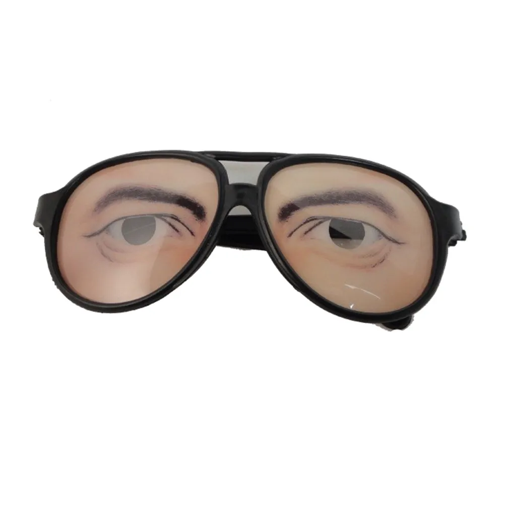10Pcs Halloween Prank Glasses Lightweight Soft Texture Funny April Fools Day Masquerade Party Props Eye Glasses