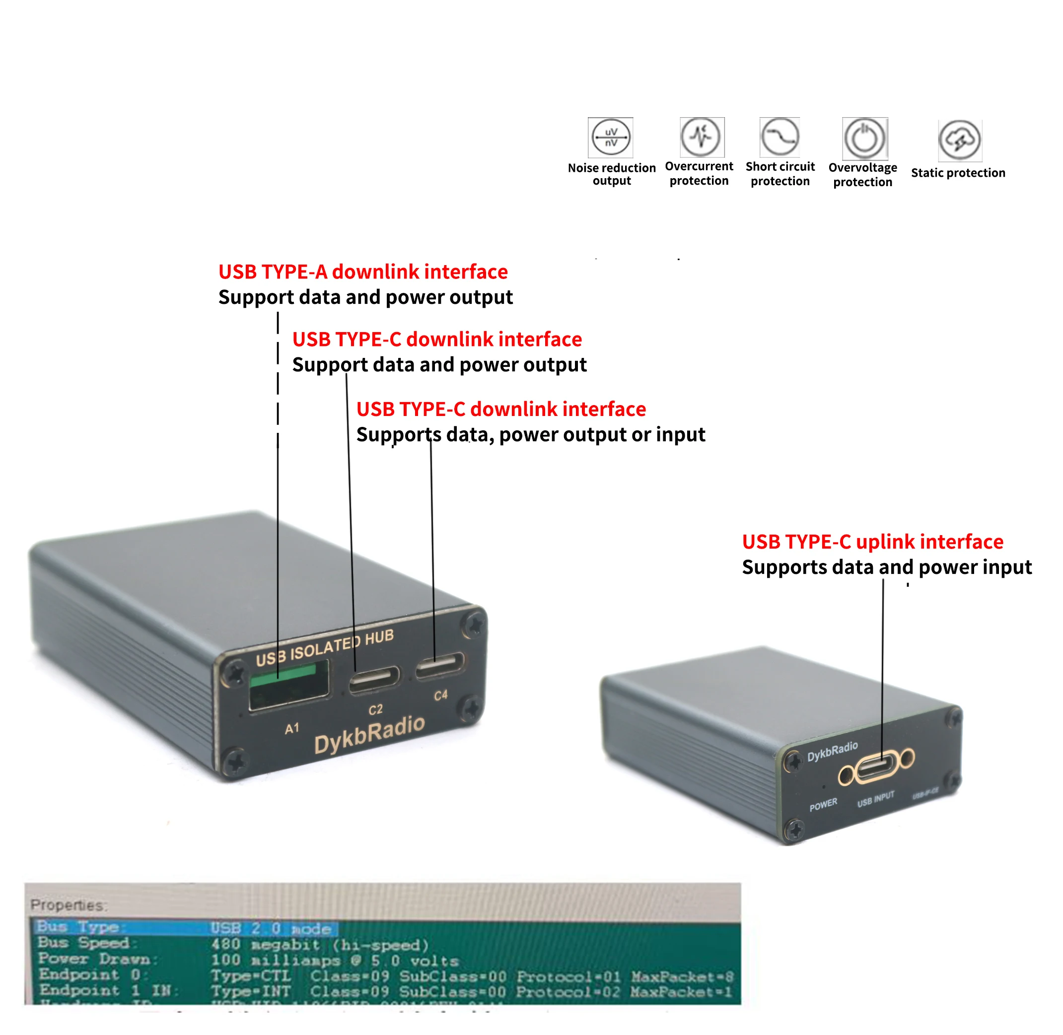 Adum4166 Adum3166 USB Digital Isolator 480M USB2.0 High-speed Isolation FOR Power Filter Decoder Audio Eliminate Current Noise