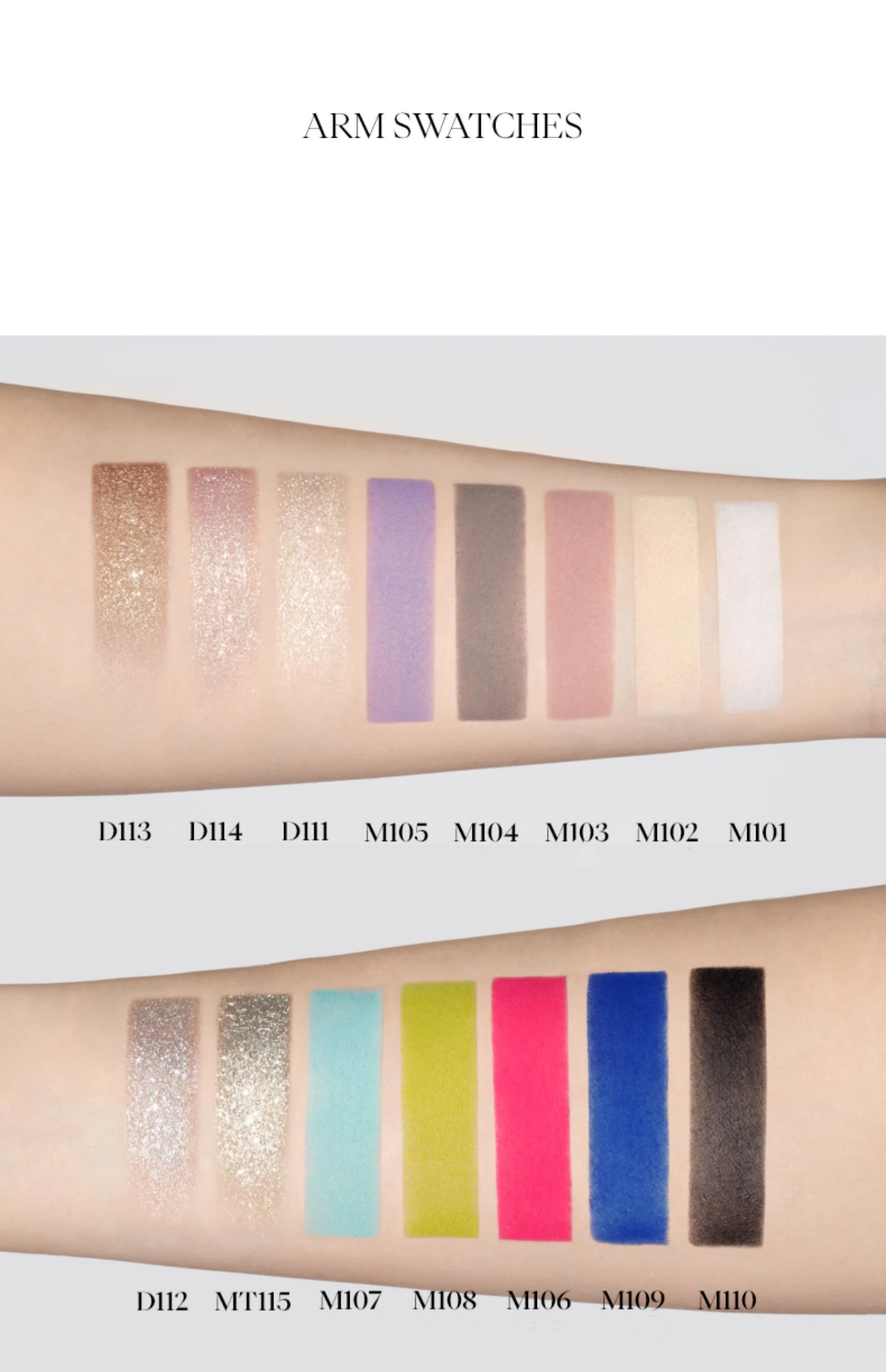 Joocyee Smoky Eyeshadow Single Colour Matte Fine Glitter Pearlescent Glitter Pigmented Neon Sequins Eyeshadow Palette Makeup