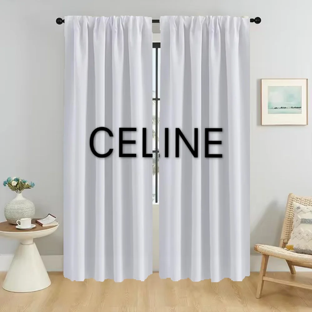 CelineS Curtains for Bedroom Living Room Curtain Home Interior Curtains 2 Pieces Shades Halloween Decoration Partition Kitchen