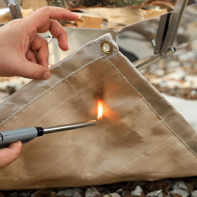 Outdoor Fire Blanket Camping Fire Mat High Temperature Flame Retardant Picnic Mat Fiberglass Fire Blanket Picnic Barbecue Mat