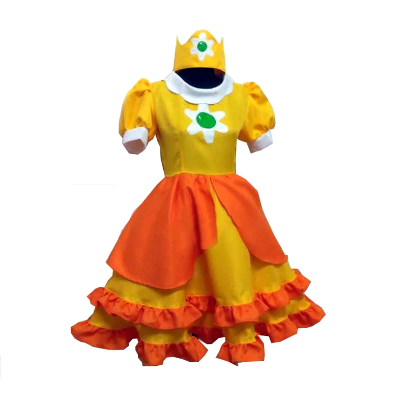 Disfraz de princesa Daisy para niñas, vestido bonito de Lolita, disfraces de carnaval, Halloween, hecho a medida