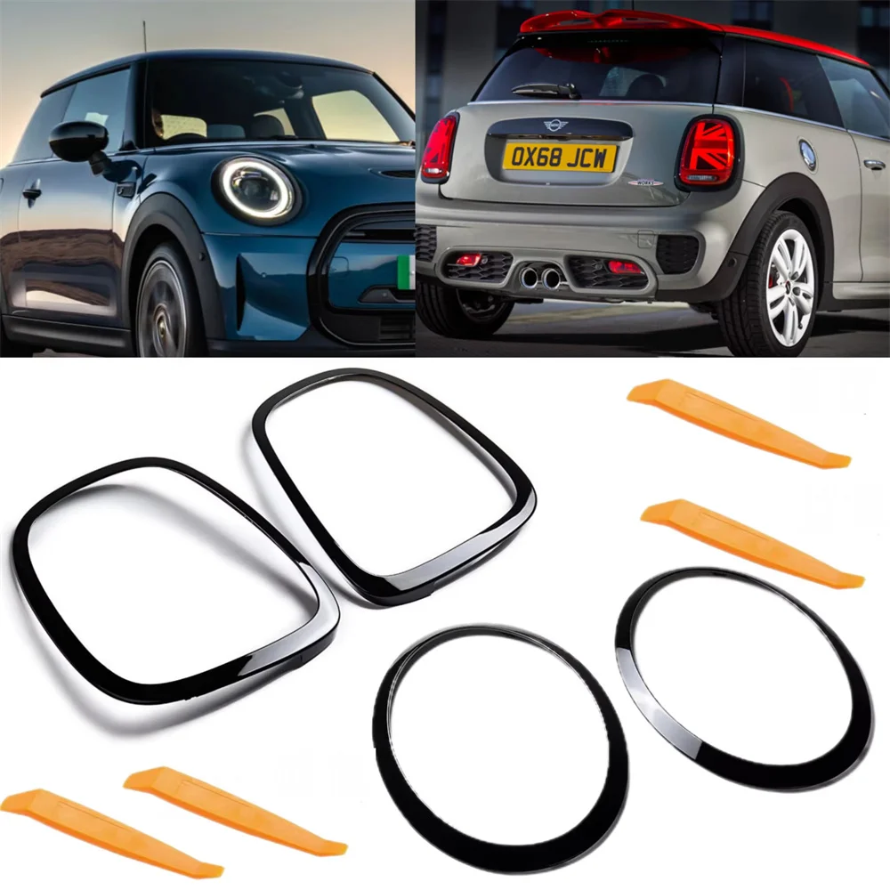 Headlamp Bezel Tail Light Trim Ring Chrome For Mini Cooper F55 F56 F57 with Installation Tool