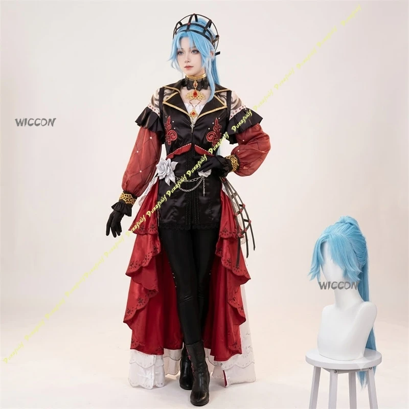 Nu Carnival Game Cosplay Costume Edmond Devoted Obsessor Complete Cos Outfit Convention Halloween Holiday Dark Noble Roleplay