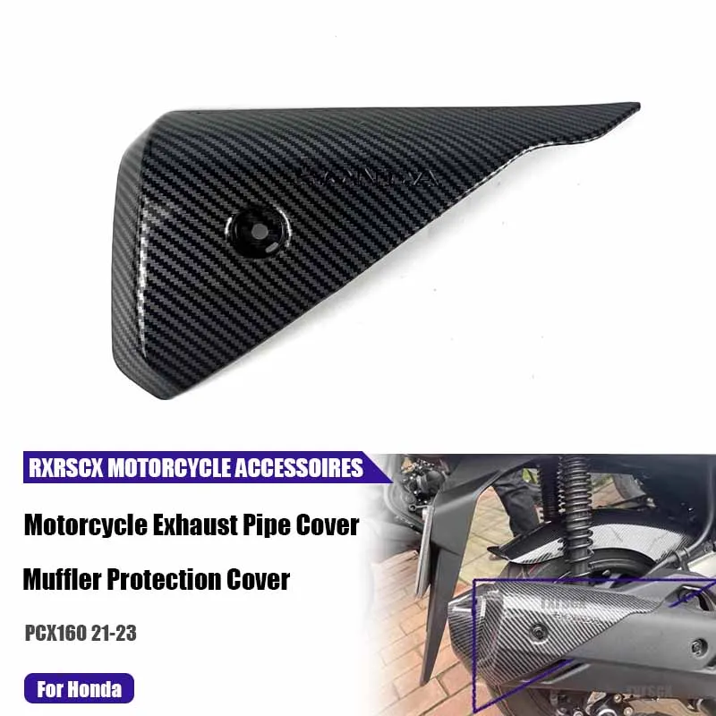 

Motorcycle Exhaust Pipe Fuel Tank Cover Exhaust Cover Silencer Protective Cover Modification Accessories for Honda PCX160 21-23