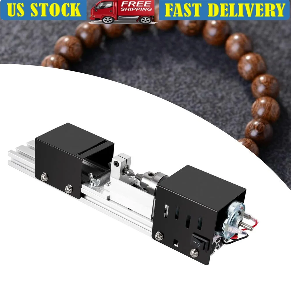 

Woodworking Mini Lathe Beads Polishing Machine Electric Rings Bracelets DIY Tool Kit Woodworking Table Jewelry Grinder Wood DIY