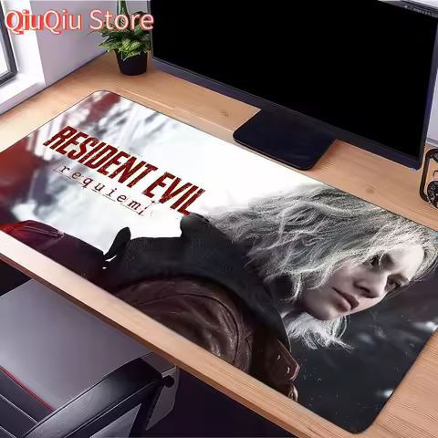 R-Resident Game E-Evil Requiem Mouse Pad Large Desk Mat Keyboard Ergonomic Office Rubber PC Non-slip Anti-fray Home Custom