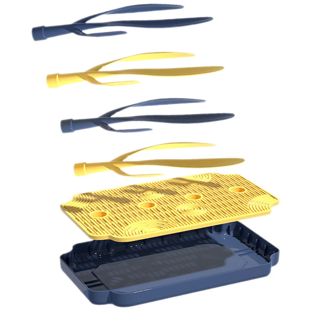 صينية تجفيف زجاجات الأطفال الفاخرة ذات دعامة ناعمة لطاولة كونترتوب المنزل والفندق تستخدم رف تجفيف محمول لزجاجات الأطفال #3