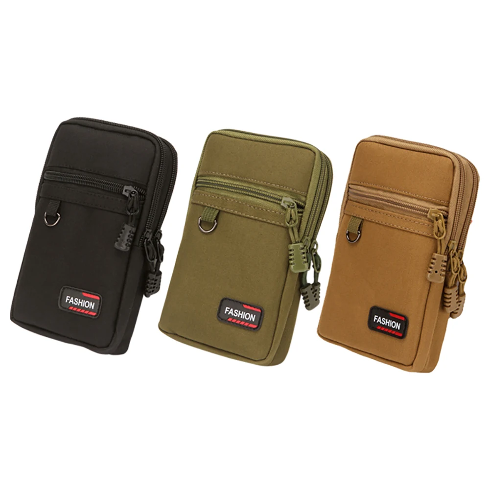 Portable Phone Pouch Belt Waist Bag Nylon 7 Inch Waist Bag Wallet Wear-resistant Lightweight for Outdoor Camping Hunting