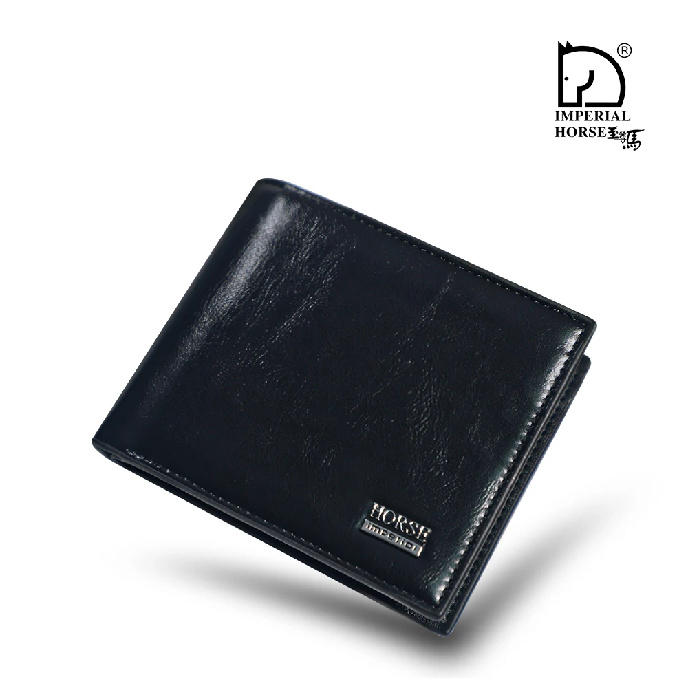 Imperial Horse 516 Cartera de cuero para hombre - Cartera clásica plegable con ranuras para tarjetas de crédito