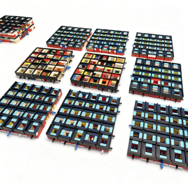 3630pcs MOC Modular Combat Grid Model Building Blocks Toys Architecture Christmas Gifts Creative Birthday DIY Assemble Education