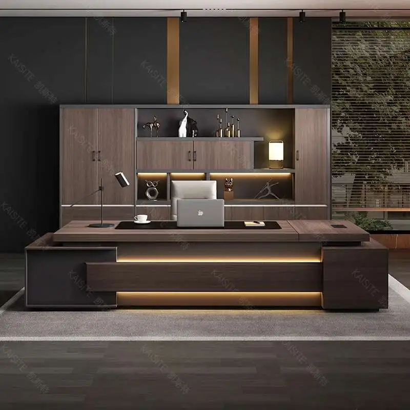 

Simple Modern Boss Desk Manager Reception Drawers Accessories Filing Cabinets Desk Organizer Work Unique Schreibtisch Furniture