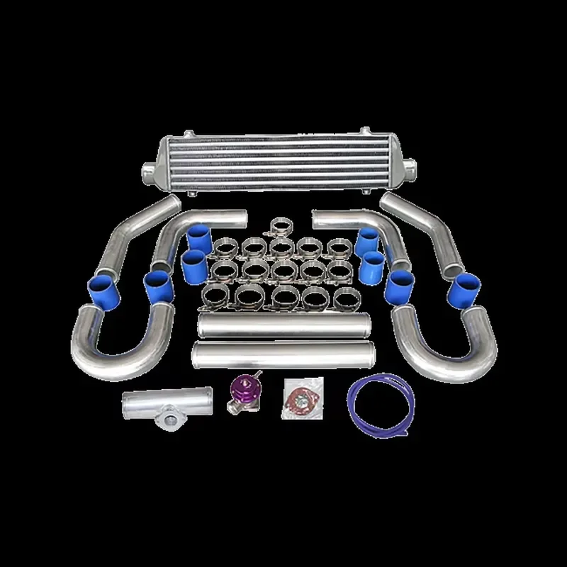 Universal 27.5 Inch Turbo Intercooler with 2.5 Inch Pipe and Exhaust Valve BOV