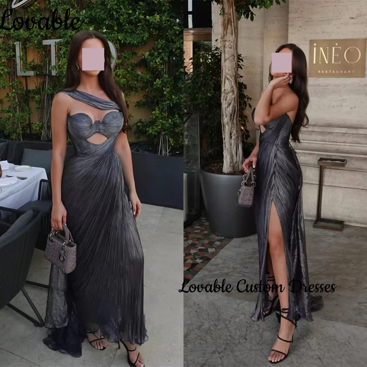 

Элегантное вечернее платье на заказ, трапециевидное платье длиной до пола, свадебное платье с рюшами и молнией, платья без рукавов на день рождения