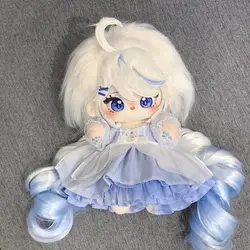 Game Genshin Impact Furina Focalors Cute Loli Girl 20cm Plush Body Lovely Cartoon Plushie Anime Cosplay Gift