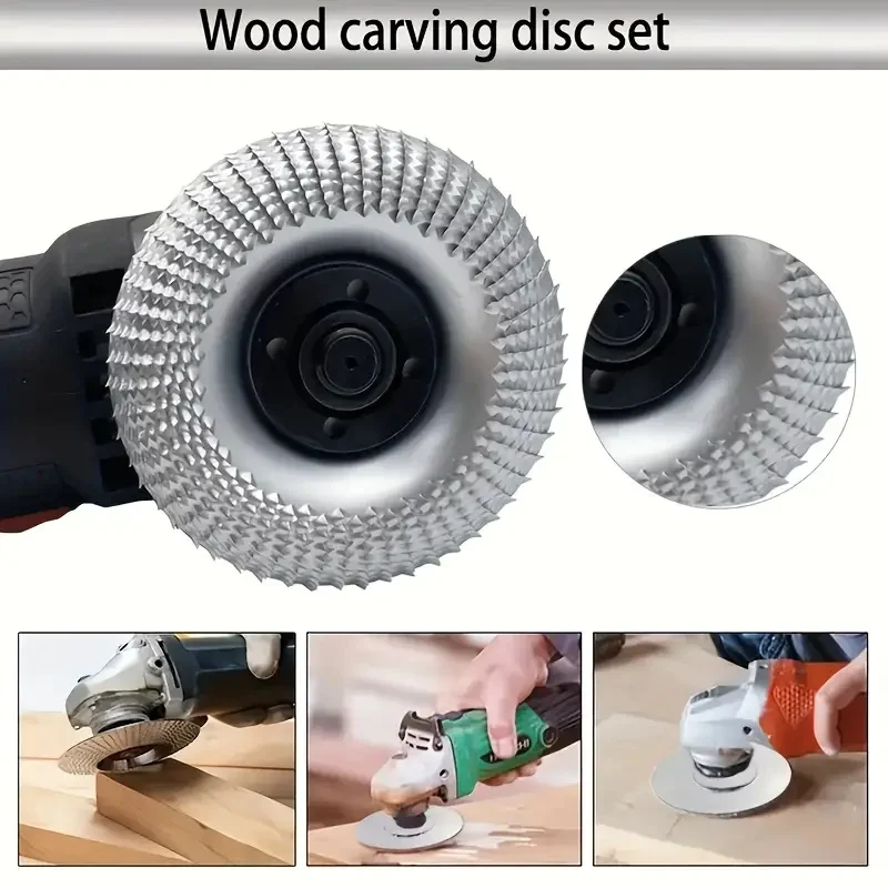 3pcs Upgraded Wood Carving Disc Set For 4\