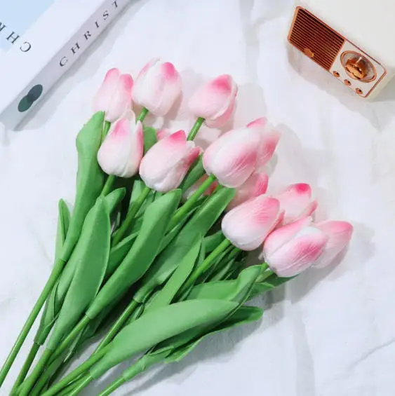 5 buah bunga tulip buatan, hia - Home Decor Tulip ulasan dan harga
