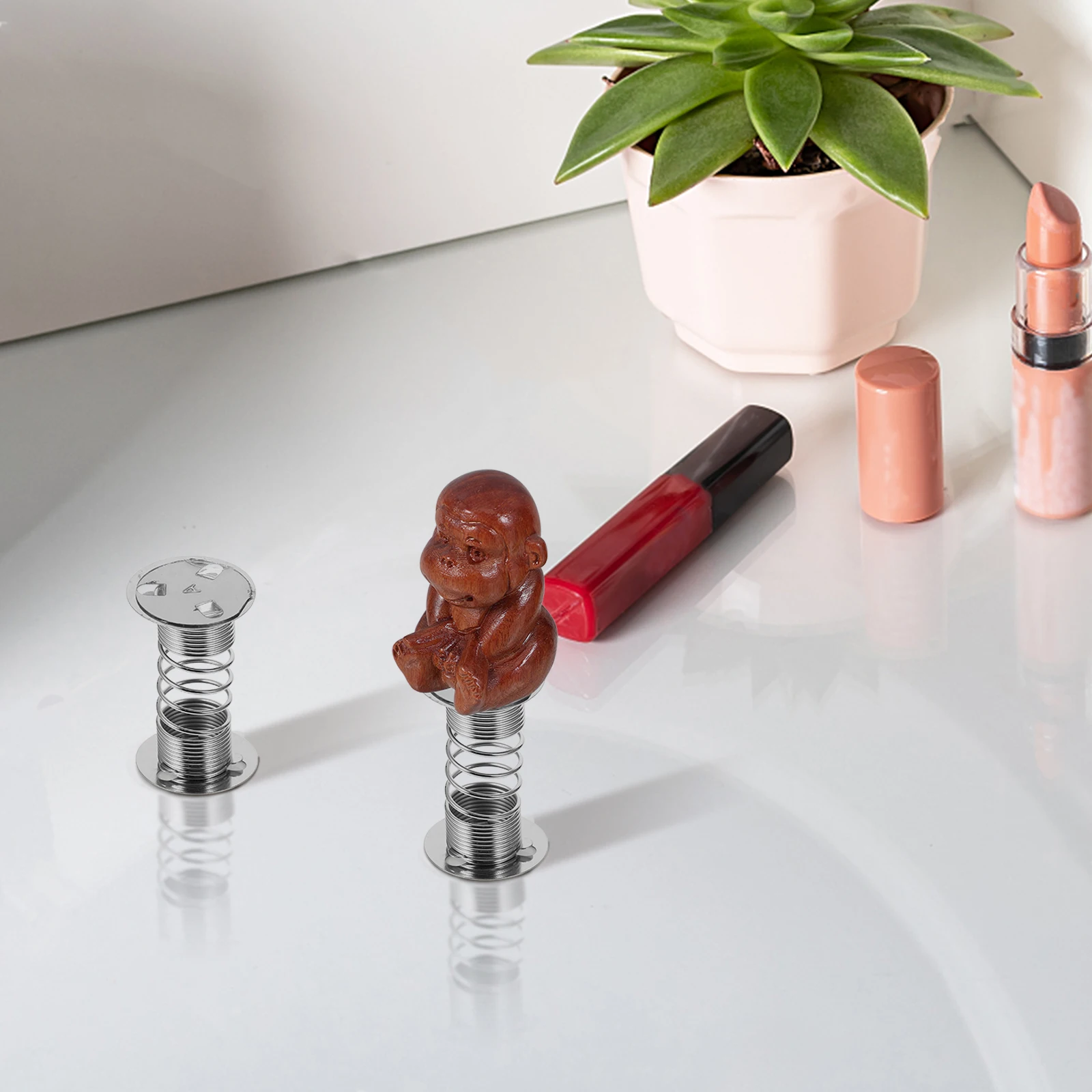 Bobblehead à ressort, 10 pièces, Base de secoueur à bascule, support métallique pour bricolage, décorations de tableau de bord, Base à ressort