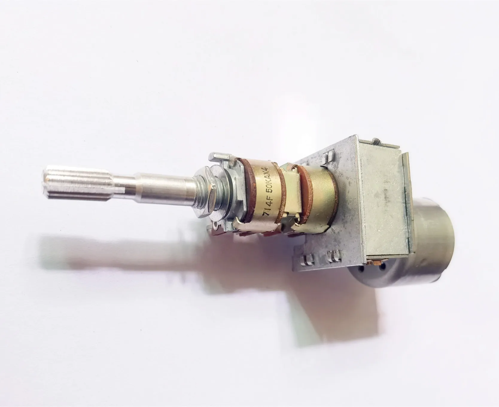 Original new 100% RK16314M 148 Type quadruple motor potentiometer A50KX4 A50K handle length 35MM 12pin (SWITCH)