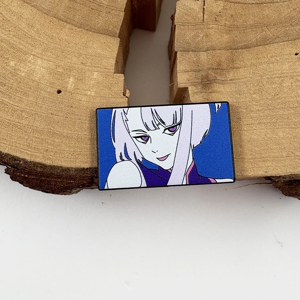 

Lucyna Kushinada Enamel Pin Punk Edgerunners Sexy Anime Girl Badge Game Peripheral Two-Dimensional Otaku Gift