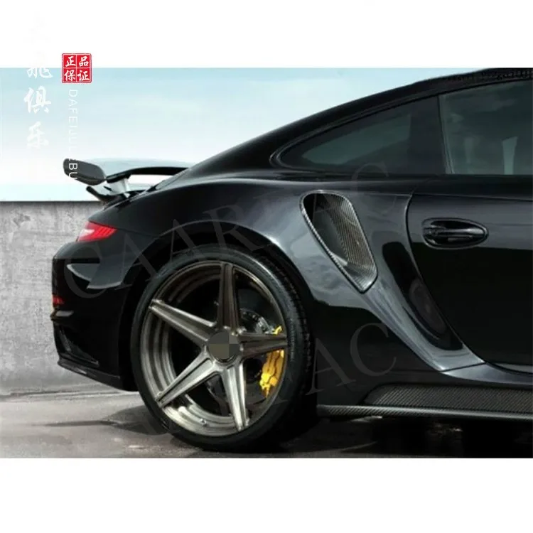 Suitable for Porsche 911 991 dry carbon fiber side air vent turbo modified fender grille small surround