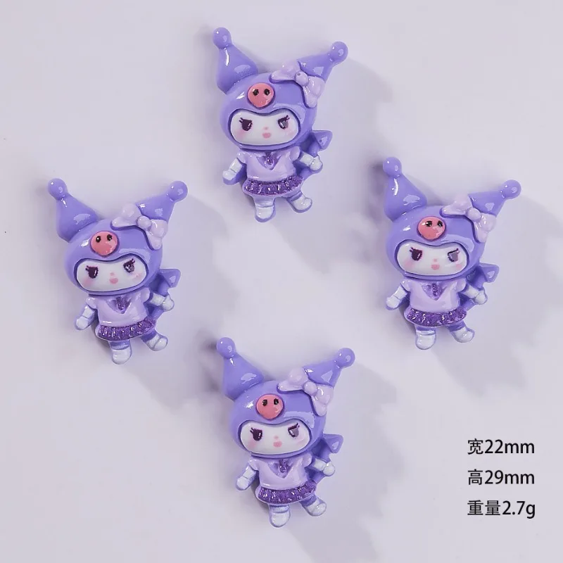 Sanrio-アニメーションヘッドブレスレット,キャンバスに手作り,樹脂アクセサリー