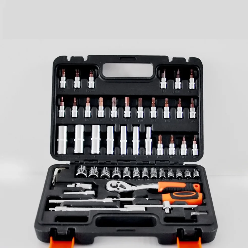 

Household Auto Maintenance Tools Machine Repair Quick Ratchet Wrench Set Sockets Spanner Screwdriver and Car Repair tools