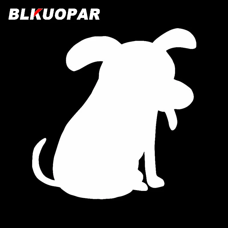 BLKUOPAR For Dog Icon Hand Drawn Doodle Car Stickers Creative Cartoon Sunscreen Decals Cute Waterproof Vehicle Car Accessories