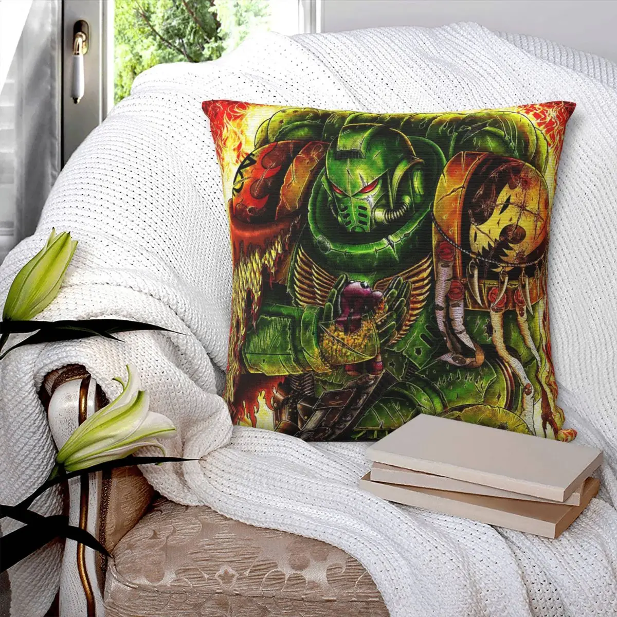 

Game Warhammer Anime Square Pillowcase Cushion Cover Pillow Case Throw Pillow Cover for Home Bedroom Car