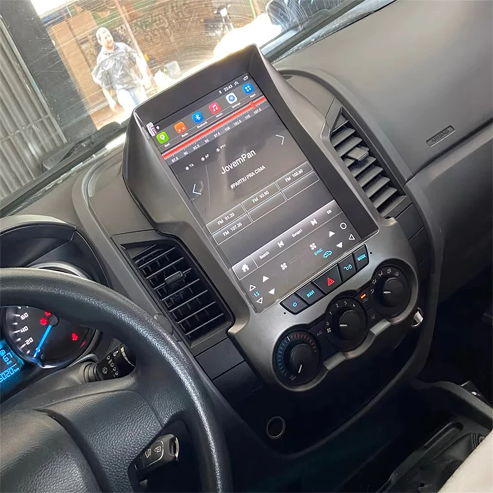 Android 15 สำหรับรถยนต์ฟอร์ด เรนเจอร์ F250 ปี 2015-2022 เครื่องเล่นนำทาง GPS มัลติมีเดีย หน้าจอแนวตั้ง วิทยุติดรถยนต์