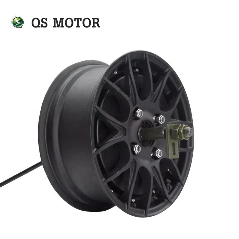 QS Motor 2000W 260V 4 72V 65KPH In-Wheel Hub Motor for Electric Scooter Hot Sale BLDC Motor DC Commutation 14*4.25inch