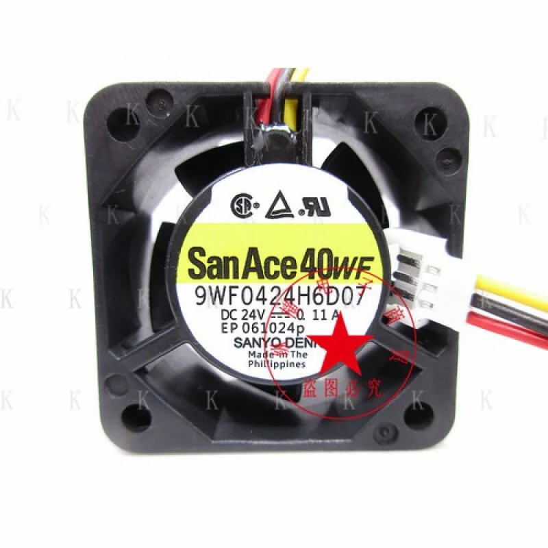 

C for sanyo 9WF0424H6D07 4CM 4020 24V0.11A 3-wire waterproof cooling fan