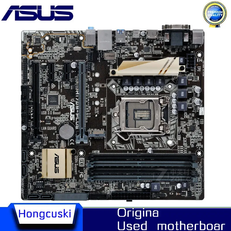 

Для ASUS H170M-PLUS M-ATX LGA1151 используется оригинальная материнская плата с разъемом LGA 1151 DDR4 64G H170 настольная материнская плата