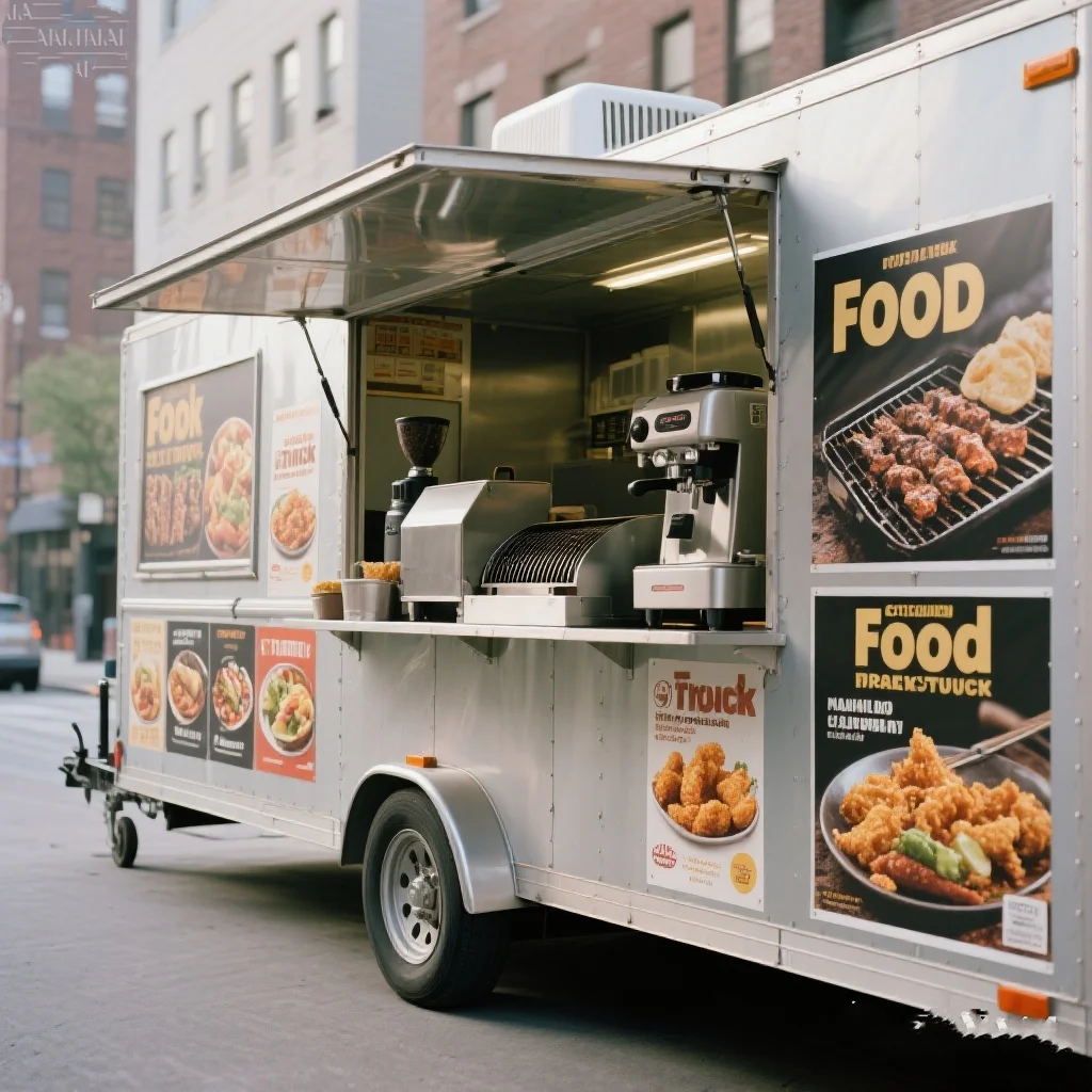 

Street Friendly Mobile Food Cart Innovative Custom Food Trailer For Europe Commercial Street Vending Catering Trailer For Sale