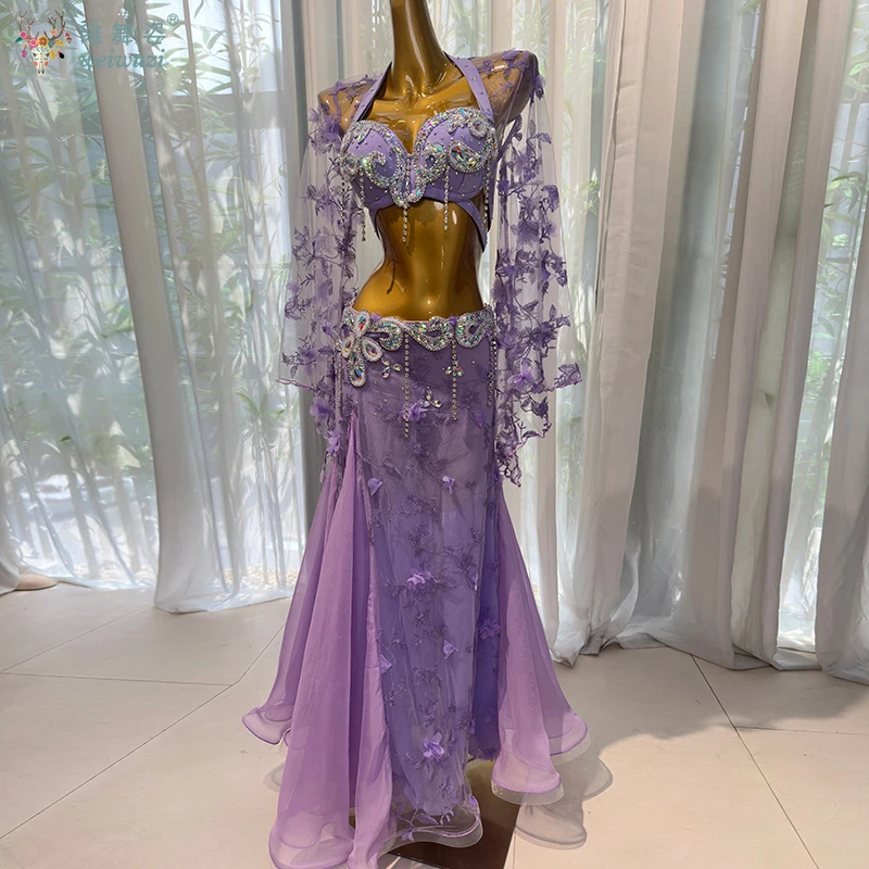 

Oriental Belly Dance Performance Suit for Women Customzied Fishtail Skirt High-end Custom Belly Dancing Competition Wear Outfit