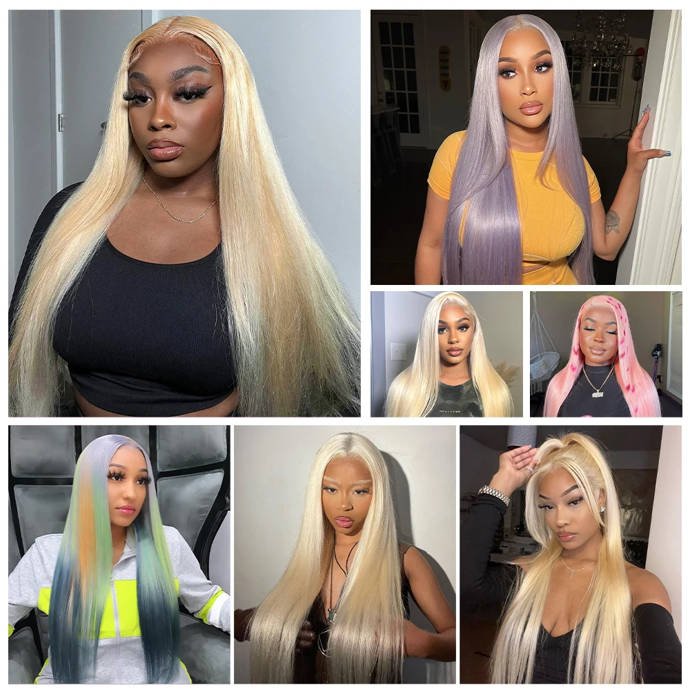 Cabelo Brasileiro Loiro 613 Liso em Trama Remy 100% Humano, Pacotes de 24, 26, 28, 30 Polegadas, Opções 1, 3, 4 Disponíveis