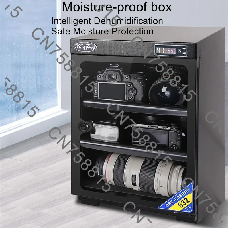 Photography camera bag drying cabinet, 32L digital camera moisture-proof box digital SLR lens drying box