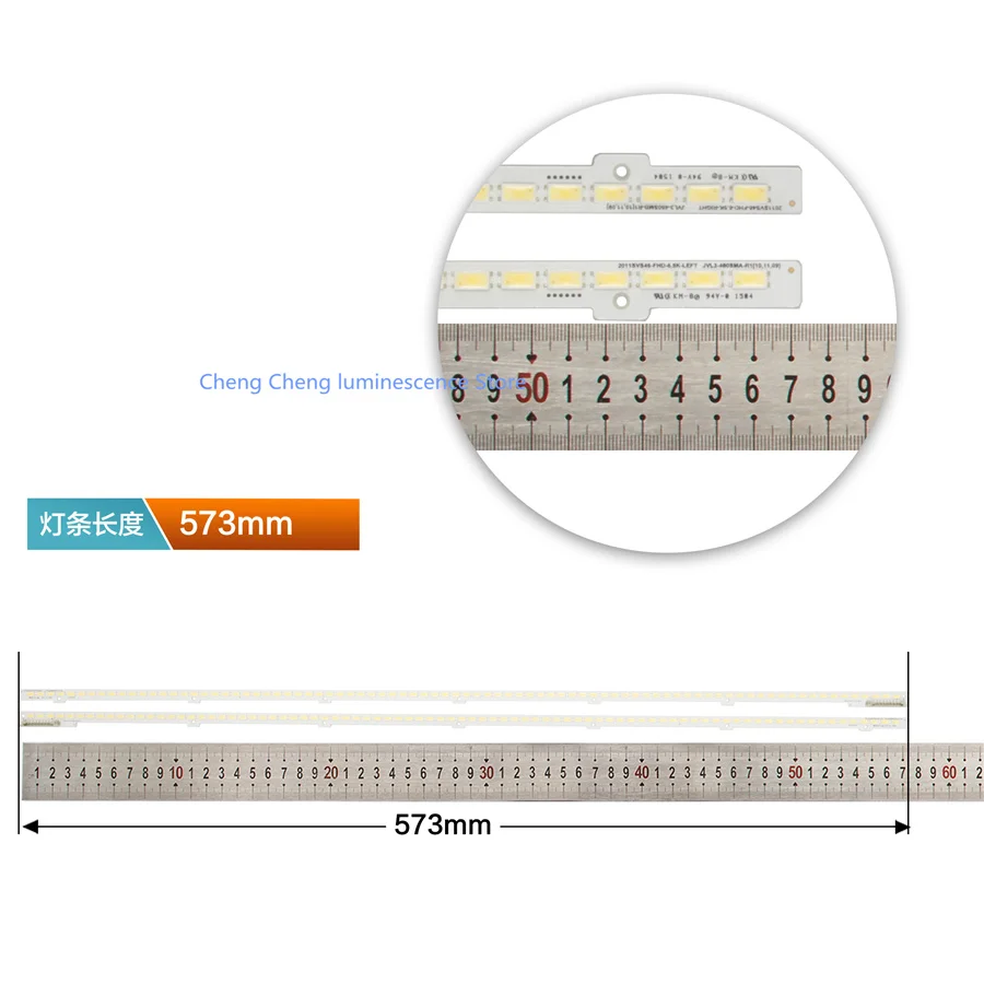 100%new 1piece=84LED 2piece/lot 573mm For Samsung UA46D6400UJ Lamp Bar 2011 SVS46_FHD-6.5K-LEFT JVL3-460SMA-R1/JVL3-460SMB-R1