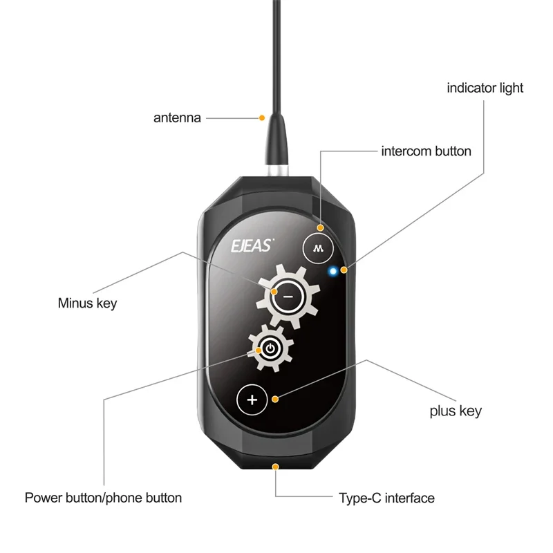 EJEAS GY118 DMR Walkie Talkie New Design Industrial Communication Full Duplex Wireless Bluetooth Mesh Industrial Intercom