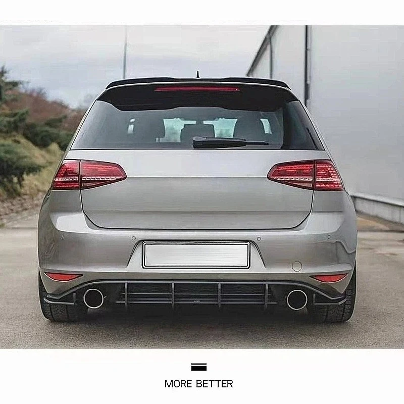 Diffuser Extension V2 Type Blade-Style Rear Spoiler Lip Curtain Car Modification Upgrade Accessory 6