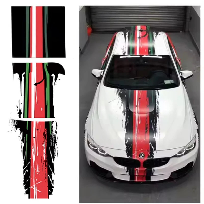 

Self-Adhesive car accessories Graphics Decals Stripes Custom Design Roof Trunk Hood Sticker Vinyl Film Car Wrap Vinyl