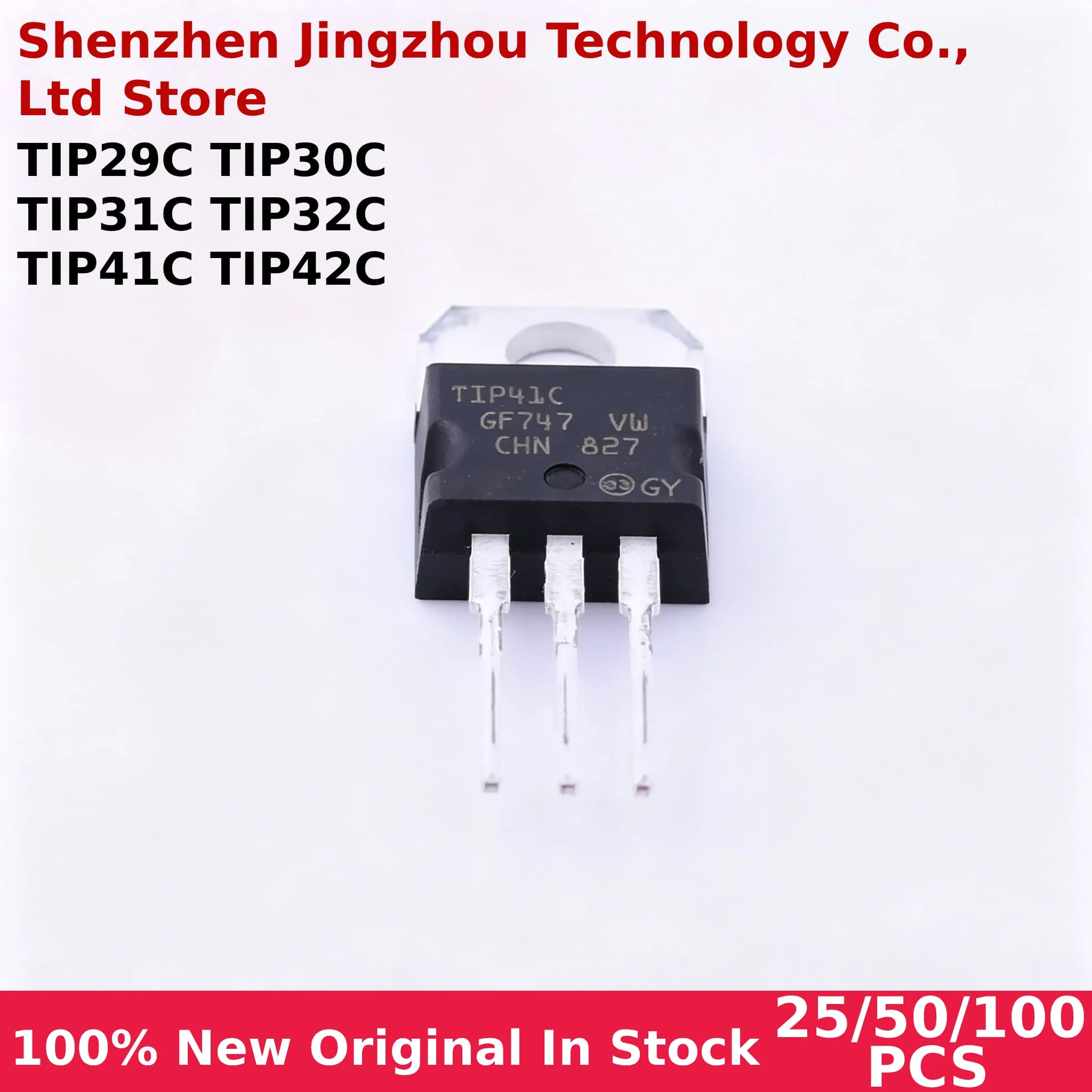 

25/50/100PCS TIP29C TIP31C TIP32C TIP41C TIP42C TO-220 TO220 TIP31 TIP32 TIP41 TIP42 TIP30C TIP29 TIP30 IC Chip Wholesale
