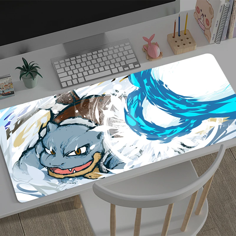 Mouse Pad Large P-Pokemons S-Squirtles Gamer Keyboard Mat Pads Gaming Desk Protector Laptops Mousepad Deskmat PC Anime Mousepad