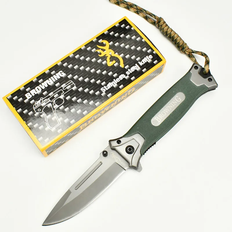 Multifunctional straight knife Unique folding portable knife Outdoor camping hunting Wilderness survival High quality