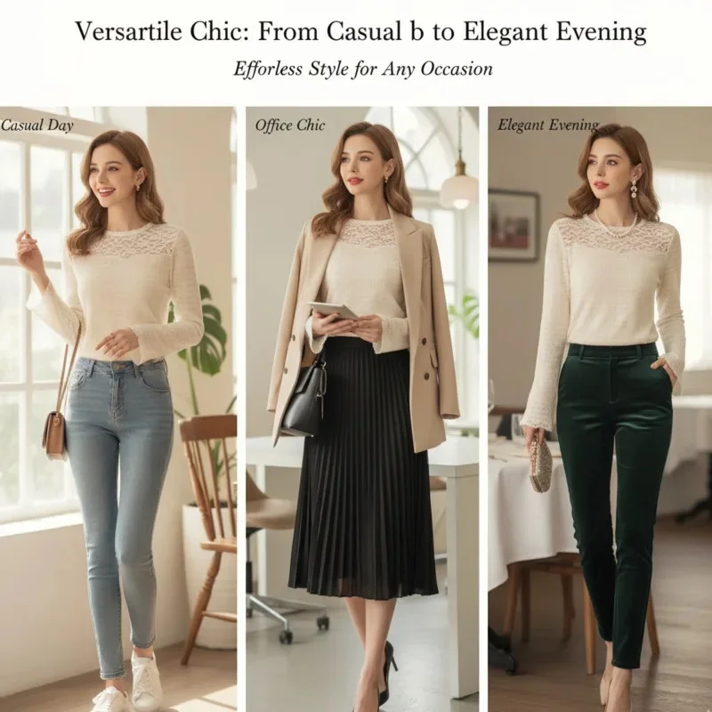 

French Lace Crochet Top Hollowed Out Polo Top Women Spring Autumn Y2K Women Pure Desire Thin Thick Bottom Commute Shirt Top New