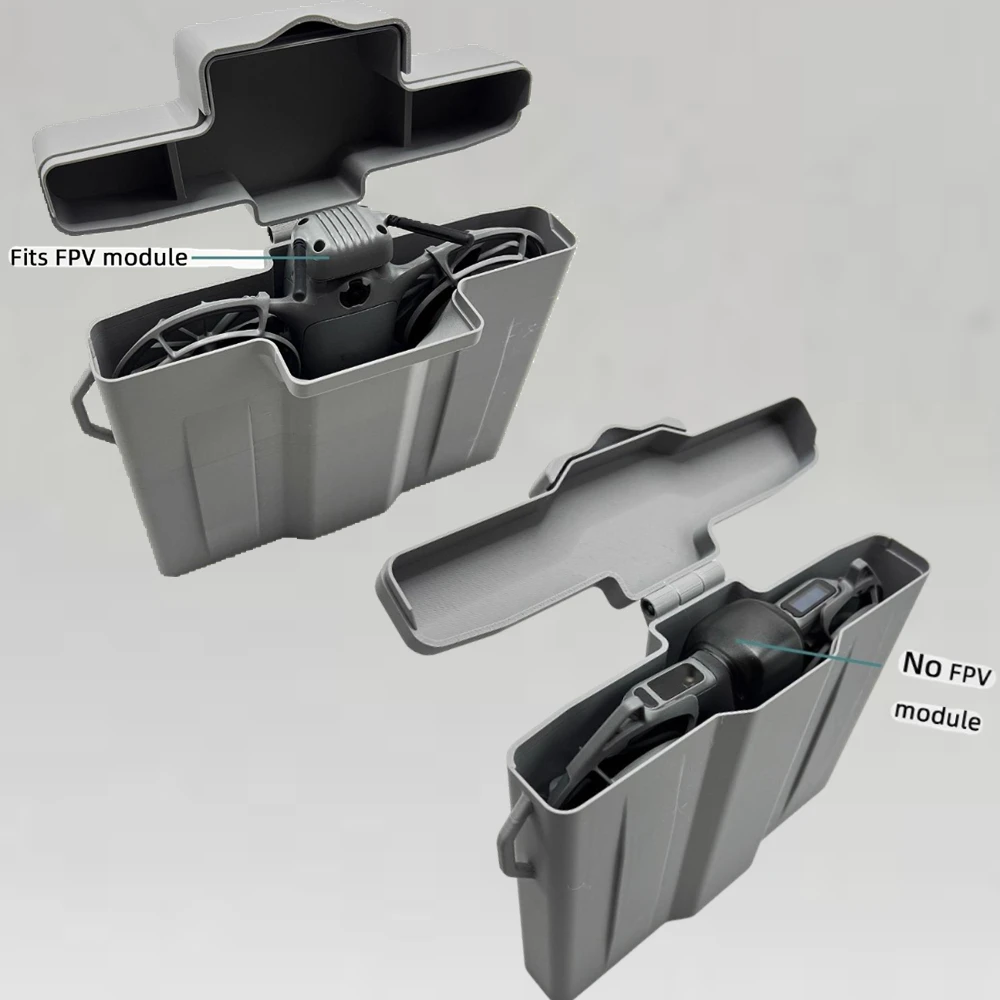 

Подходит для модуля FPV, противоударный жесткий чехол для DJI Neo 2, водонепроницаемый ящик для хранения с 3D-печатью для дронов и аксессуаров