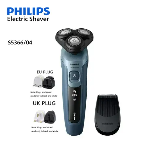 PHILIPS S5366 Electric Shaver IPX7 Full-body Wash Men's Grooming Comfort Shaving Flash Charge Beard Razor with Sideburns Trimmer